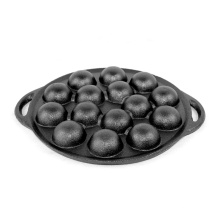 Small Balls Baking Pan Cast Iron 15-Hole Japanese Takoyaki Plate